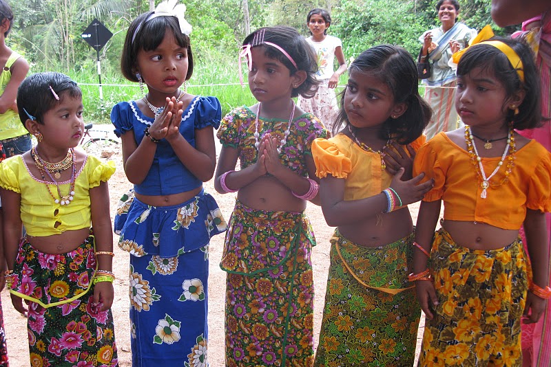 Photo of children celebrating Bhuddist New Year