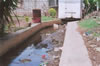 Polluted drainage canal